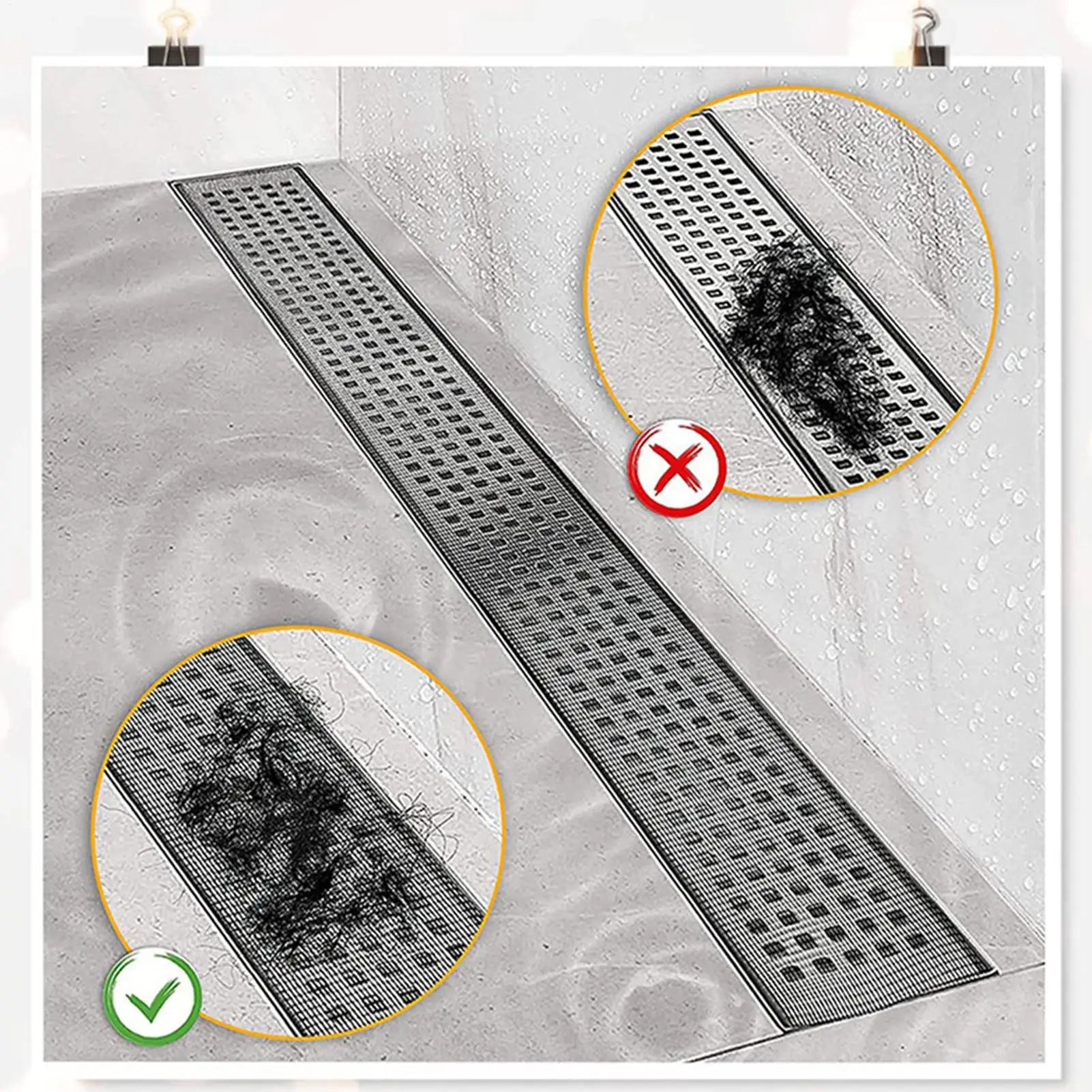 Tub Drain Hair Catcher Cuttable Mesh Cover Stickers Screen Home Qme