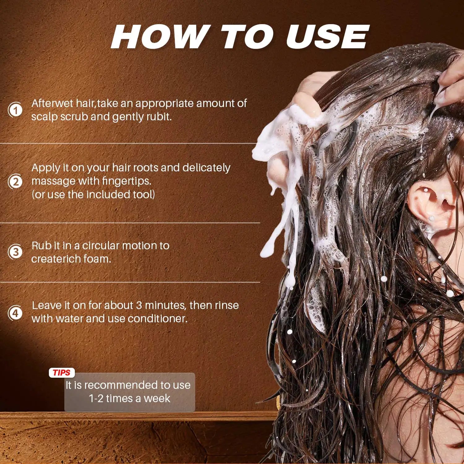 Batana Oil Scalp Scrub for Strengthening Hair Deep Cleaning Nourishing Soothing Shampoo for Sensitive Scalp Hair Care Qme