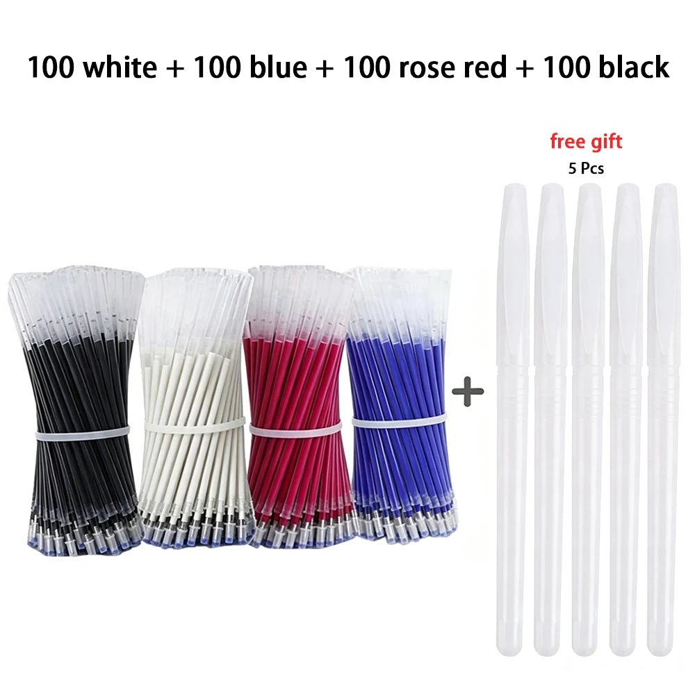 100/200/400 Pcs High Temperature Disappearing Heat Erasable Refill Set Fabric DIY Sewing Craft Clothing Marking Accessories Qme 400 Pcs set