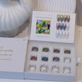 12-color Aurora Mermaid Moonlight Nail Art Powder Chart Includes Qme 01