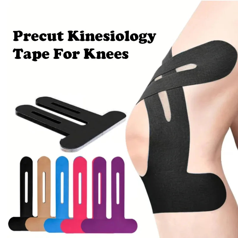 Precut Kinesiology Tape Knees Waterproof Elastic Breathable Knee Qme