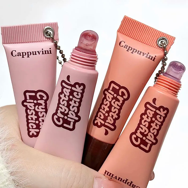 Jelly Purple Translucent Lip Gloss Hydrating Mirror Finish Lip Cream Bright Glassy Moisturizing Plumper Long Lasting Lips Makeup Qme