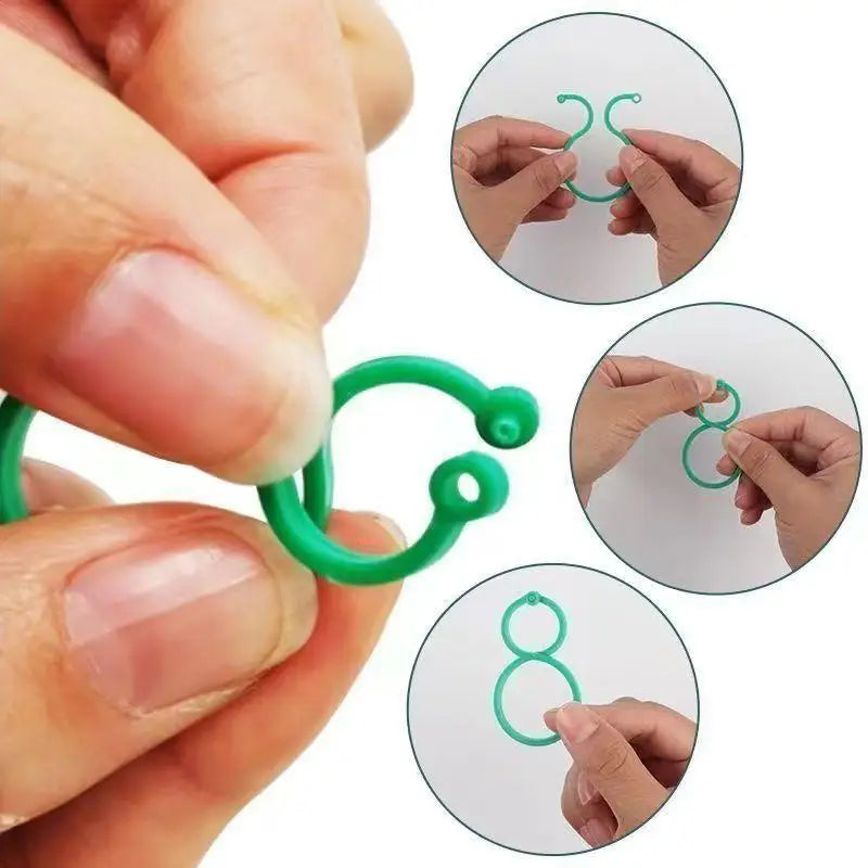 Horticultural Planting Clips Twist Clip Ties Garden Plant Support Qme