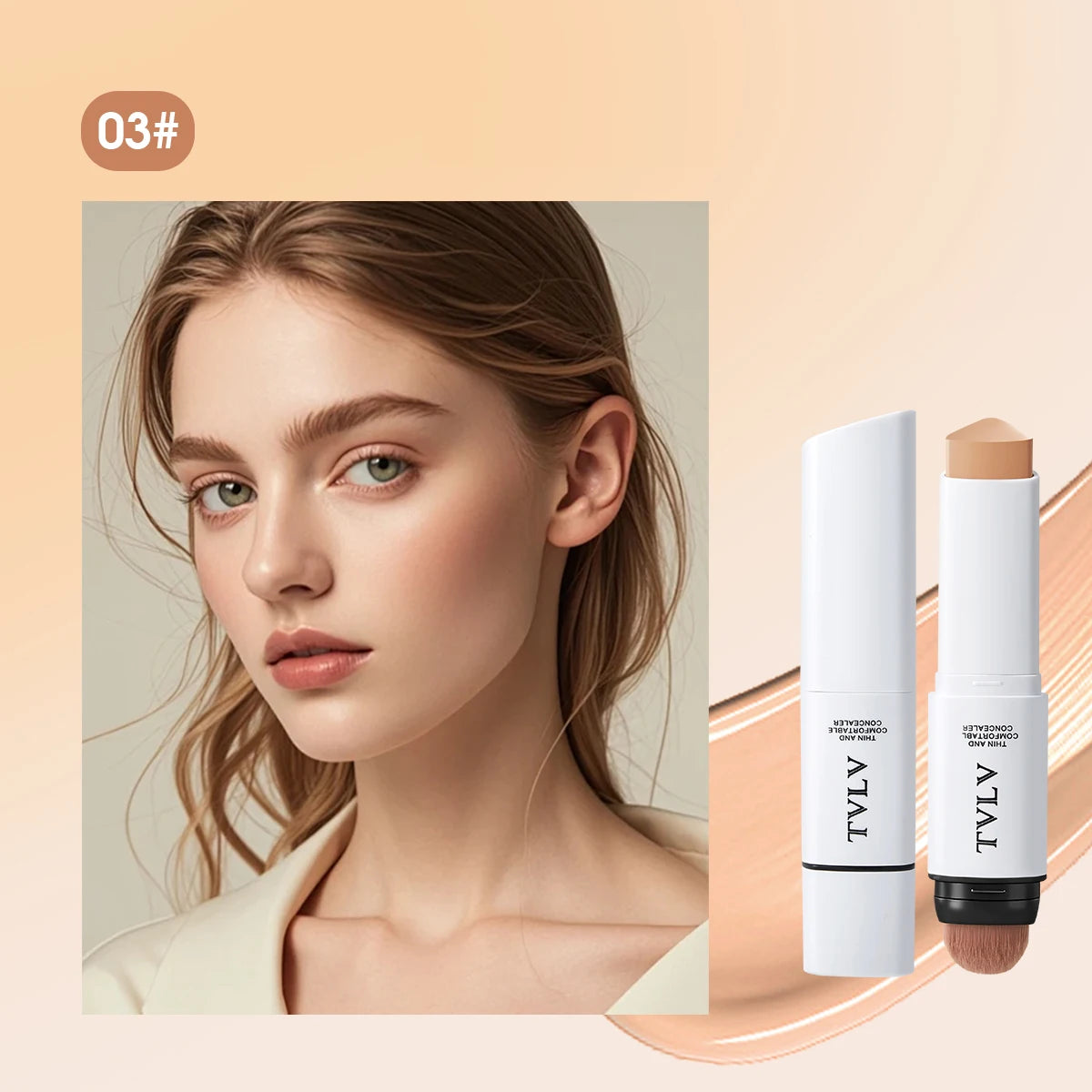 Concealer Double Head Design Light Thin Covers Facial Defects Creates Qme 03