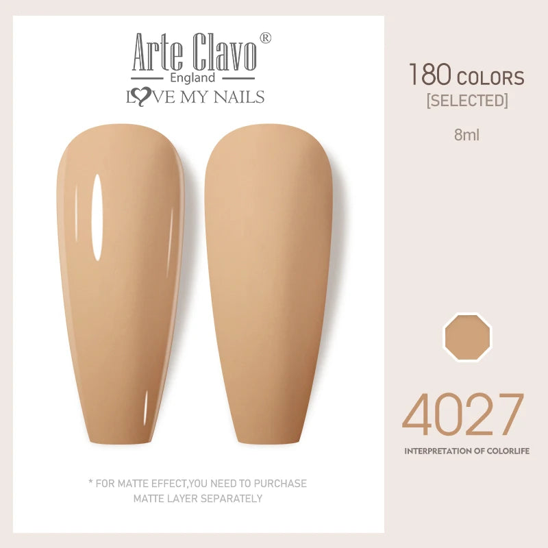 Arte Clavo Colorful Glitter Series UV Gel Nail Polish Sequin Soak Off