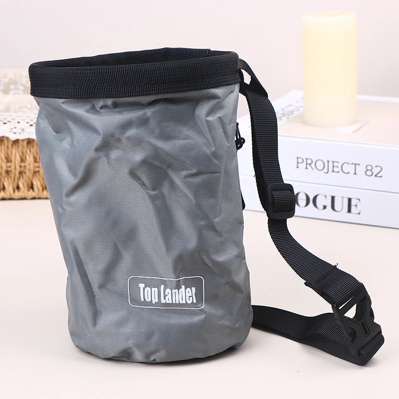 Magnesia Sack Rock Climbing Chalk Bag Waterproof Pocket Weight Qme