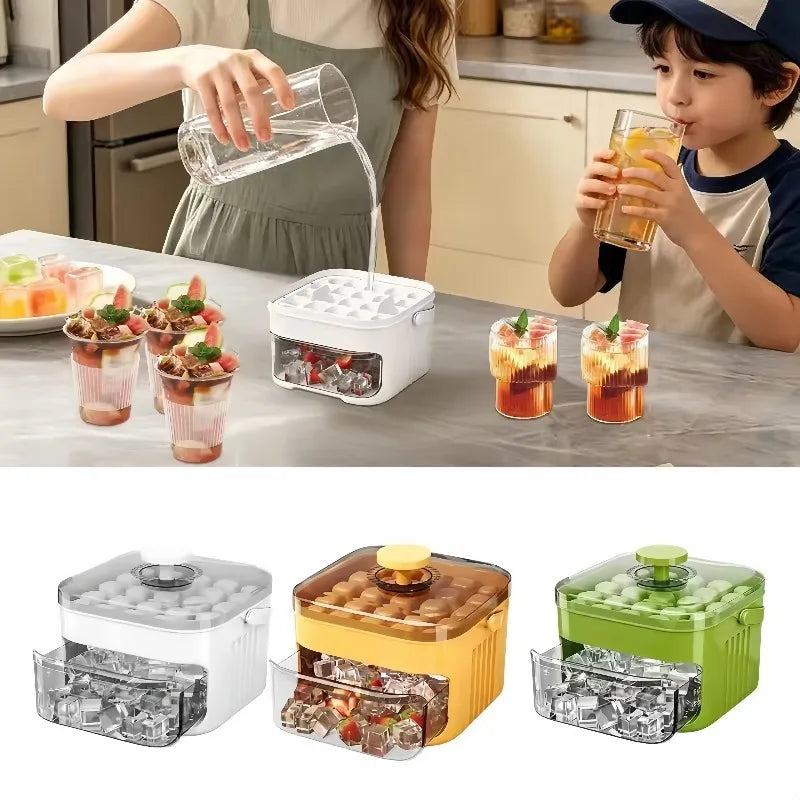 50 Grids Ice Mold Ice Tray Double-layer Ice Cube Tray Reusable Food-grade Ice Cube Molds for Ice Cube Manufacturers Qme