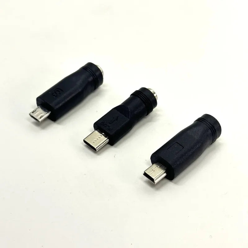 15pcs Type-C to DC 5.5x2.1mm Female to Male Power Adapter Converter Charging Cable for Device Qme