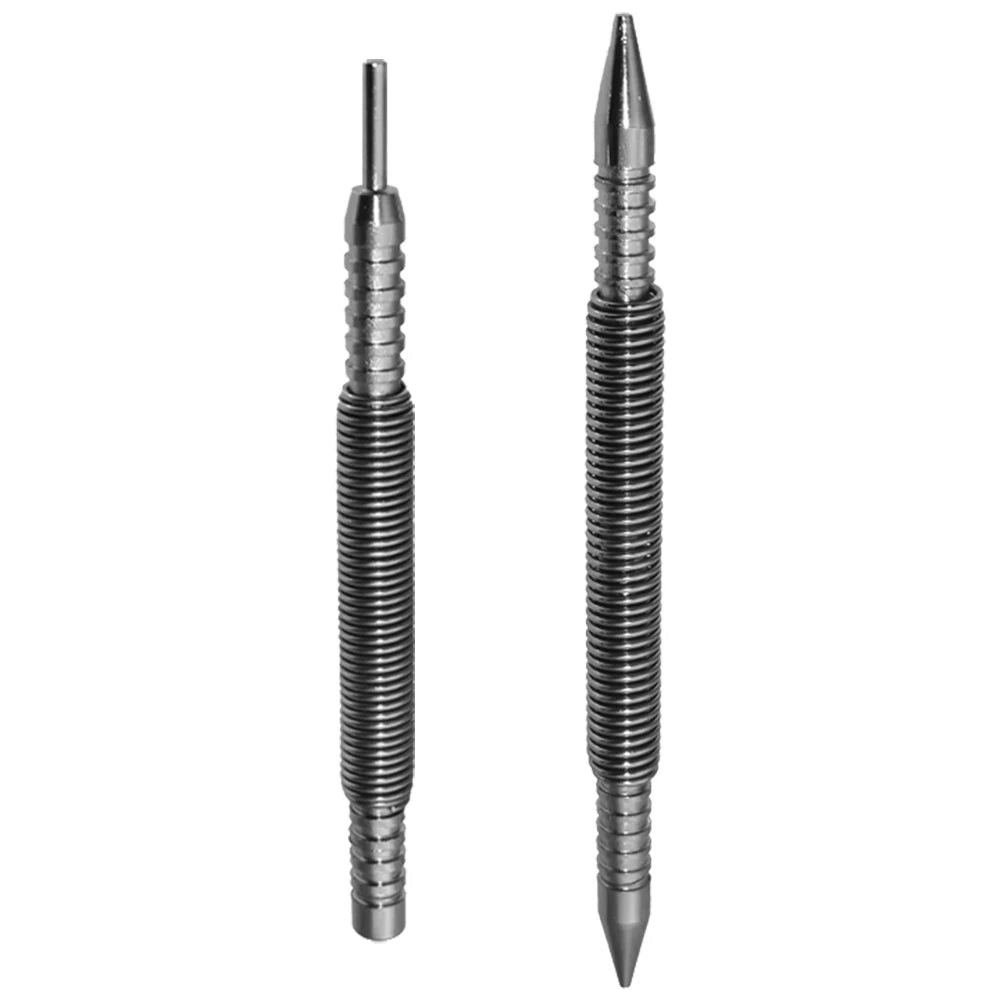 1/2Pcs Spring Tool Hammerless Nail Set Double Head 1/16&3/32inch Center Pin Punch Door Pin Removal Tool Wood Press Dent Marker Qme StyleC