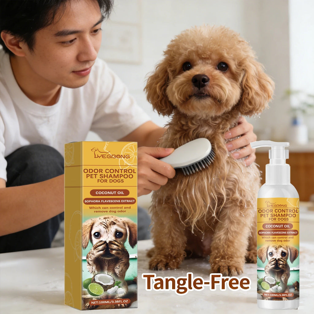 Hypoallergenic Dog Shampoo Removing Stain Eliminate Body Odors Relieve Itching Smooth Hair Without Tangling Pet Cleaning Shampoo Qme