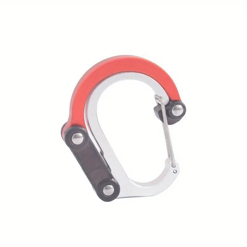 Hybrid Gear Clip Carabiner Rotating Hook Clip Non-Locking Strong Clips For Camping Fishing Hiking Travel Backpack Out Qme Red