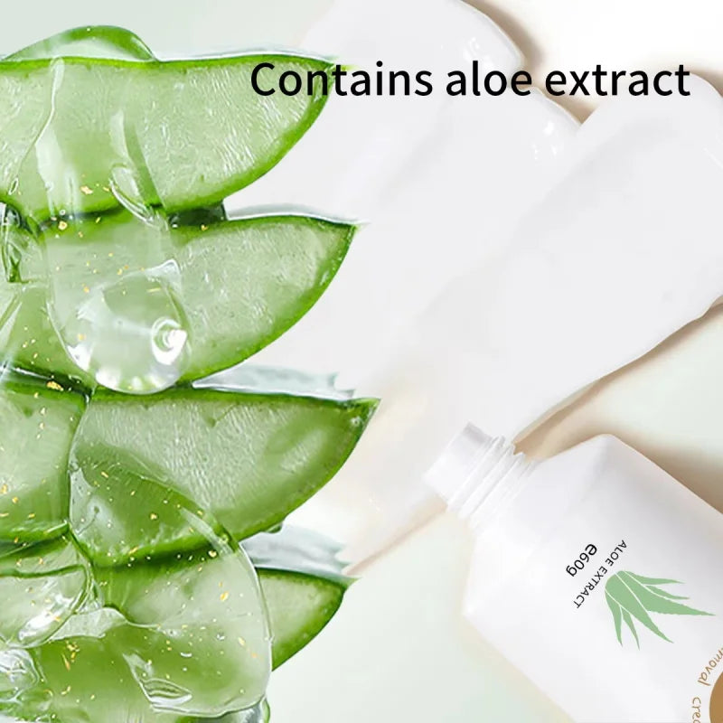 Aloe Vera Hair Removal Cream Gentle Painless Depilation For Armpit Leg Arms Body Mild Non Irritating Hair Remover Men Women 60g Qme