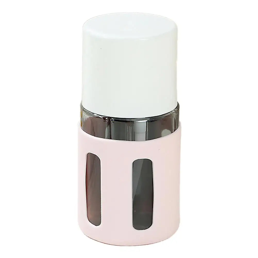 1 Travel Dispenser Portable Bottles Leak Proof Leakproof Container Qme small pink circular