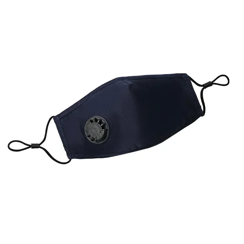 Reusable Washable Fashion Anti Dust PM2.5 Mouth Face Mask with Breathing Valve Filter Activated Carbon Cotton Face Mask Qme