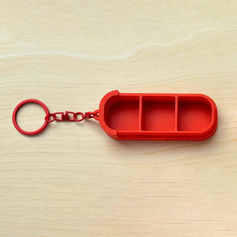 Travel Daily Medication Management 3 Compartment Sliding Pill Box Qme