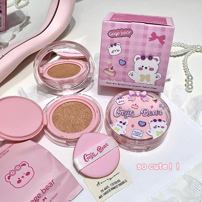 Gege Bear Clear Air Cushion Cream Natural Hydrating Long-lasting Qme
