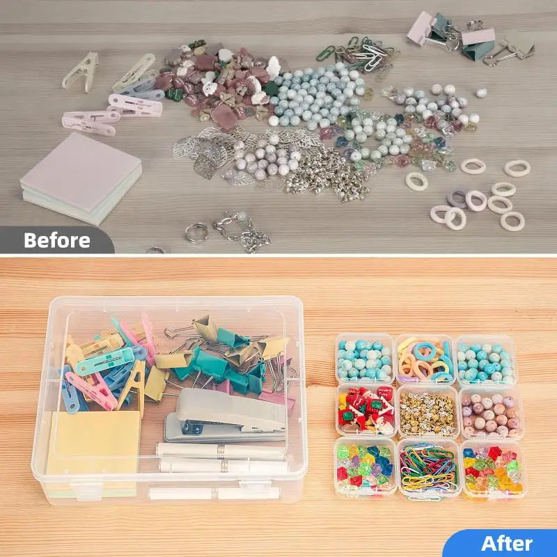 DIY Organizer Earrings Rings Beads Button Craft Accessories Mini 30 Qme Default Title