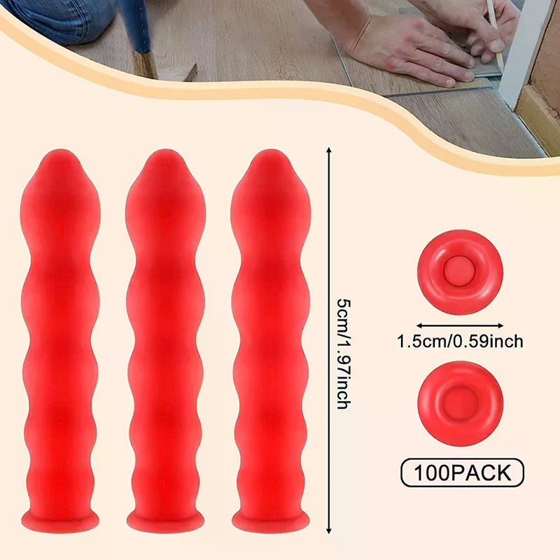 10/20/50pcs Caulk Cap Glass Glue Tip Sealing Cap Barrel Glue Mouth Protective Cover Red Caulk Saving Cap Nozzles Cap Qme