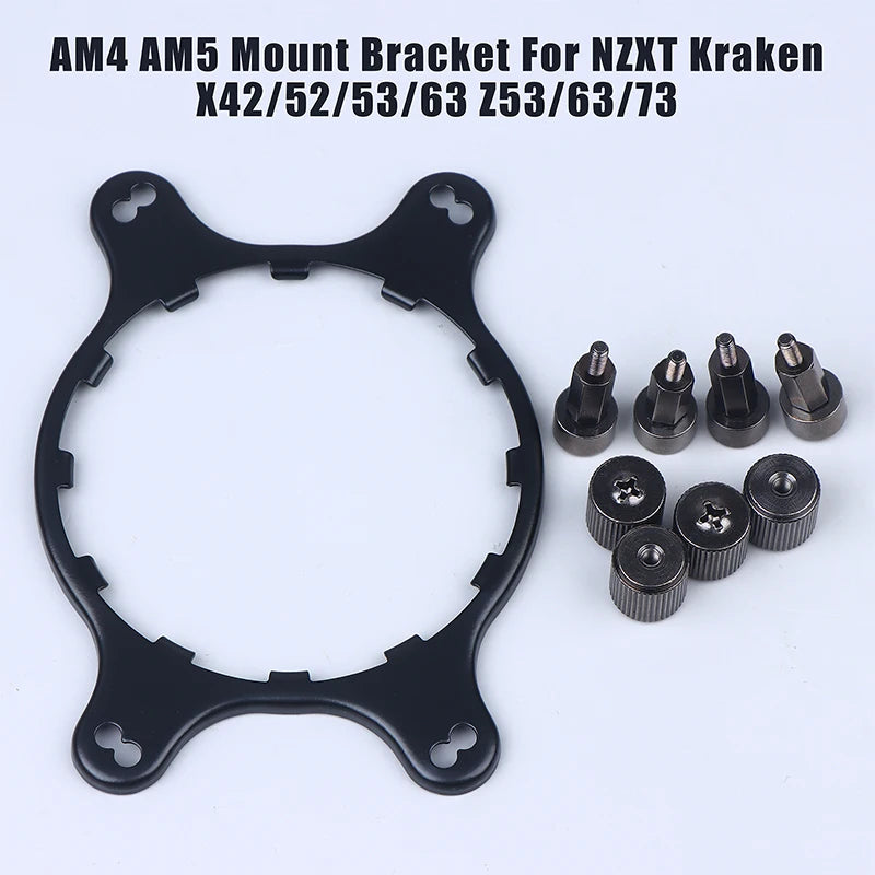 AM4 AM5 Mount Bracket Stud Nut Kit For NZXT Kraken X41 X42 X51 X52 X61 X62 X63 X72 X73 Z63 Z73 Qme