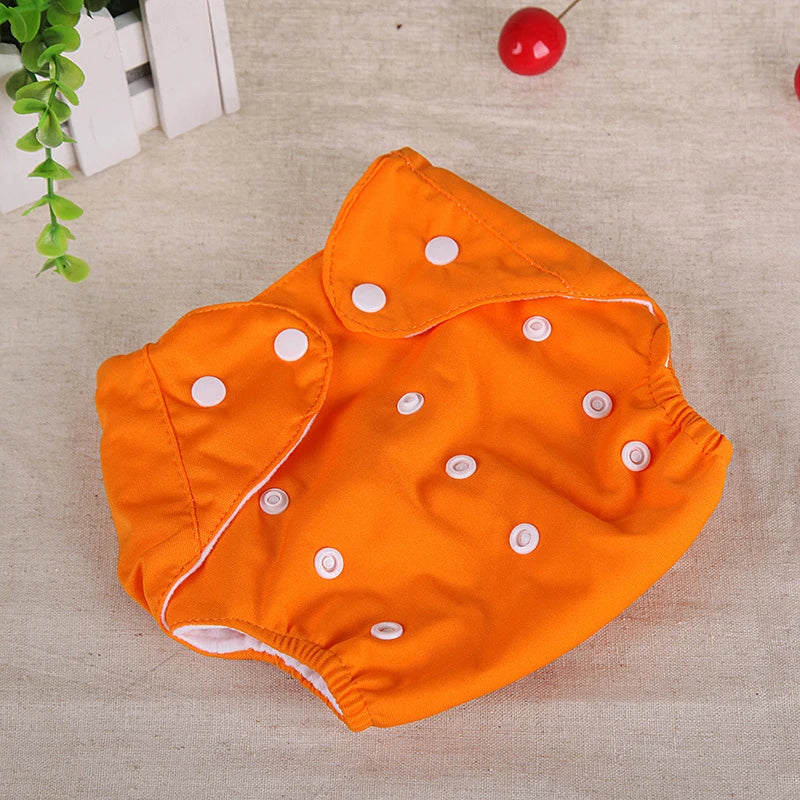 Baby Training Pants Buttons Diaper Baby Underwear Summer Washable Breathable Diaper Pants Baby Diapers Cotton Learning Trousers Qme Orange