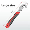 1PC 280MM Universal Portable Wrench Tool Multifunctional Double-Ended Pipe Wrench Adjustable Ratchet Spanner Hand Repair Tools Qme Large