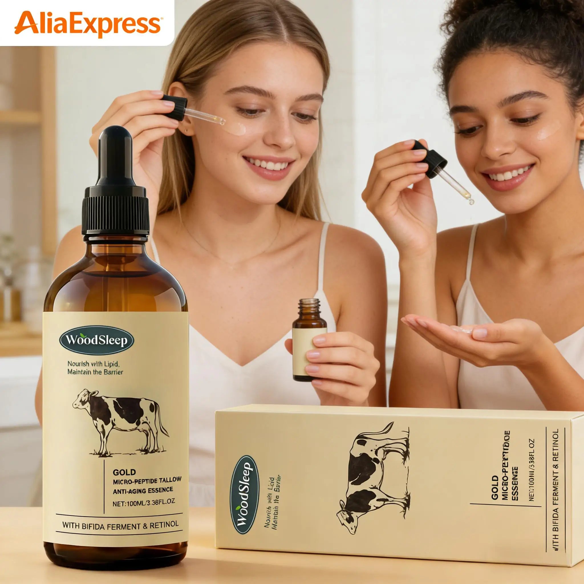 Beef Tallow Serum Anti-Wrinkle Shrinking Pores Tighten Loose Skin Reduce Fine Lines Hydrating Anti Aging Moisturizing Face Care Qme