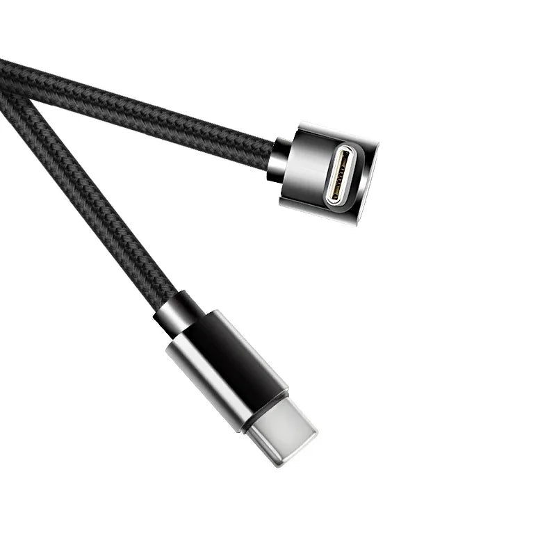 90 Degree Elbow Type-c Cables 20V 3A 60W PD Fast Charging Type C To Type C Male to Male USB Type-C For iPhone Type C Quick Wire Qme