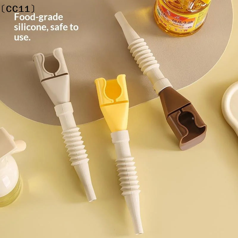 Plastic Refueling Funnel Portable Folding Telescopic Hose Bayonet Qme