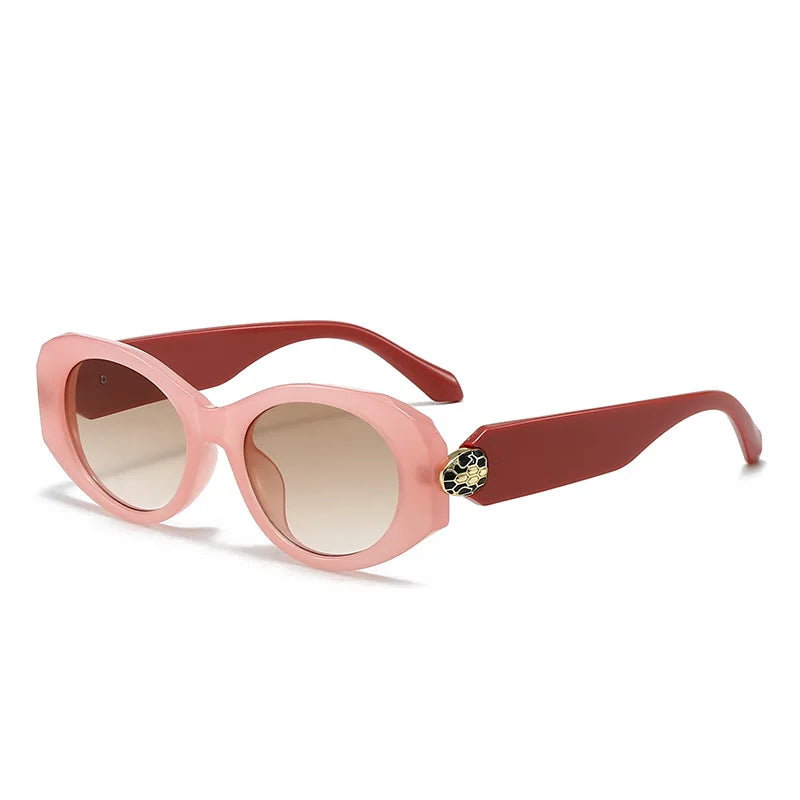 Irregular Y2K Cat Eye Sunglasses Women for Men Luxury Brand Designer Vintage Sun Glasses Sexy Ladies Shades UV400 Qme 05