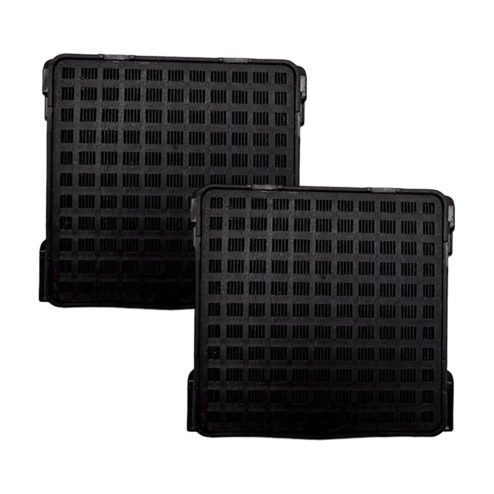 2/4pcs Activated Carbon Air Filter Replacement For Liebherr 9096989 9882429 9882460 Refrigerators 42 X 42 X 10 Mm Qme