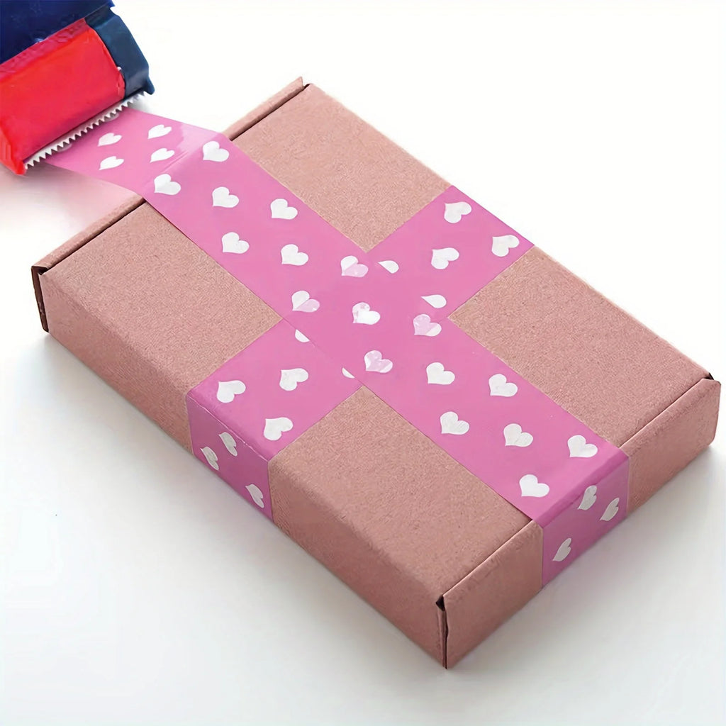 Packaging Tape, Gift Tape, Love Packaging Tape Printed Tape, Suitable for Gift Box Packaging, Express Delivery, Warehouse, Qme