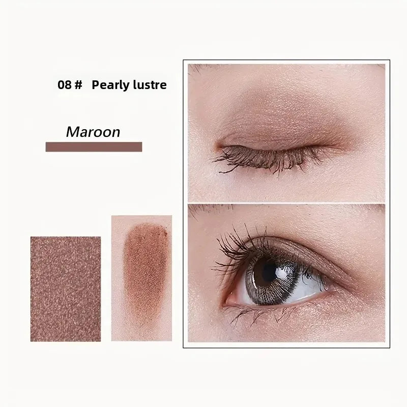 Professional 12 Colors Eyeshadow Palette Natural Shimmer Matte Nudes Cosmetic Eye Makeup Plate for Makeup Artists Qme