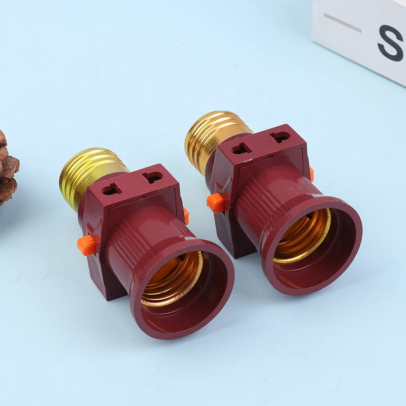 E27 Screw Bulb Holder Convert Switch Lamp Socket LED Adapter Lighting Qme