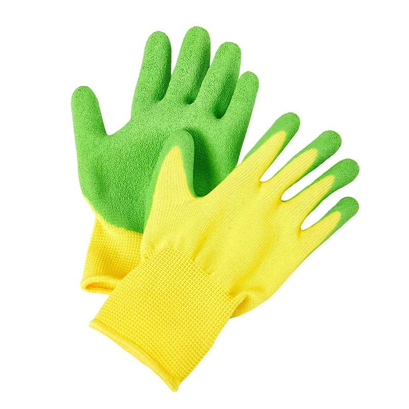1Pair Breathable Children Gardening Gloves Durable Waterproof Anti Qme