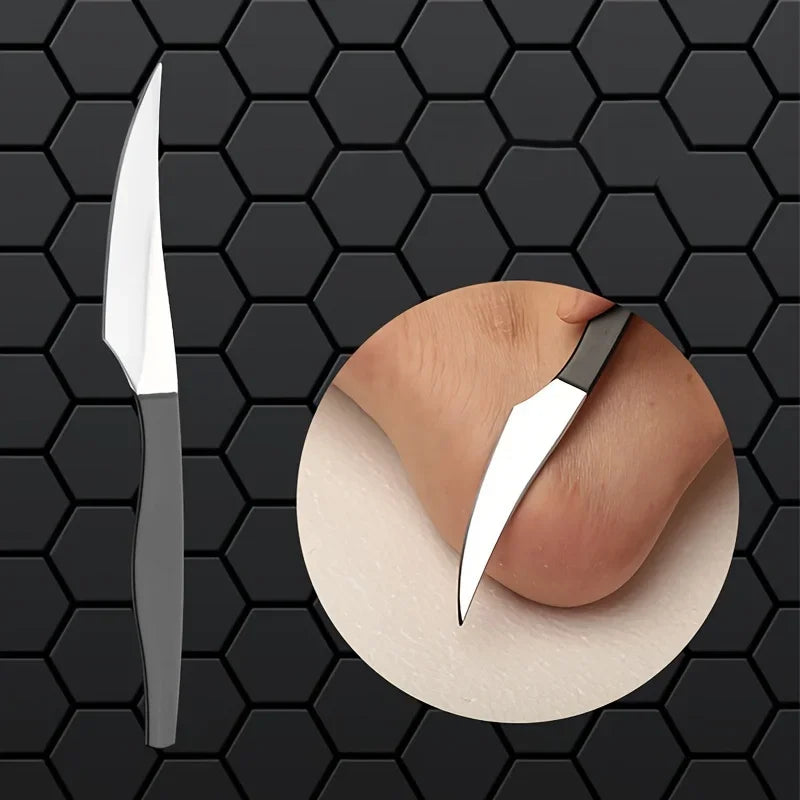 Stainless Steel Foot Care Sharp Exfoliating Knife Smooth Scraper Qme