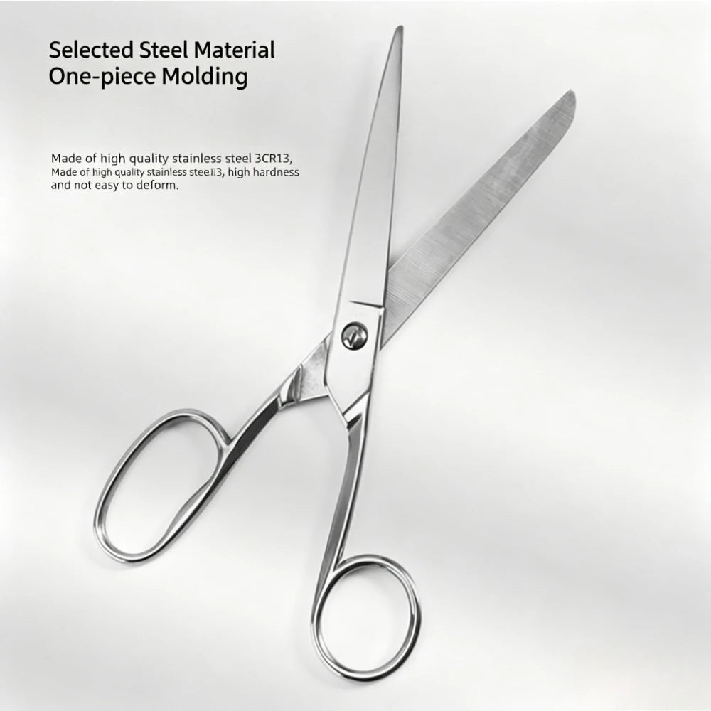 All Stainless Steel Household Scissors Sharp Precision Cutting Small Metal Scissor For Craft Fabric Paper Office Hair Trimming Qme