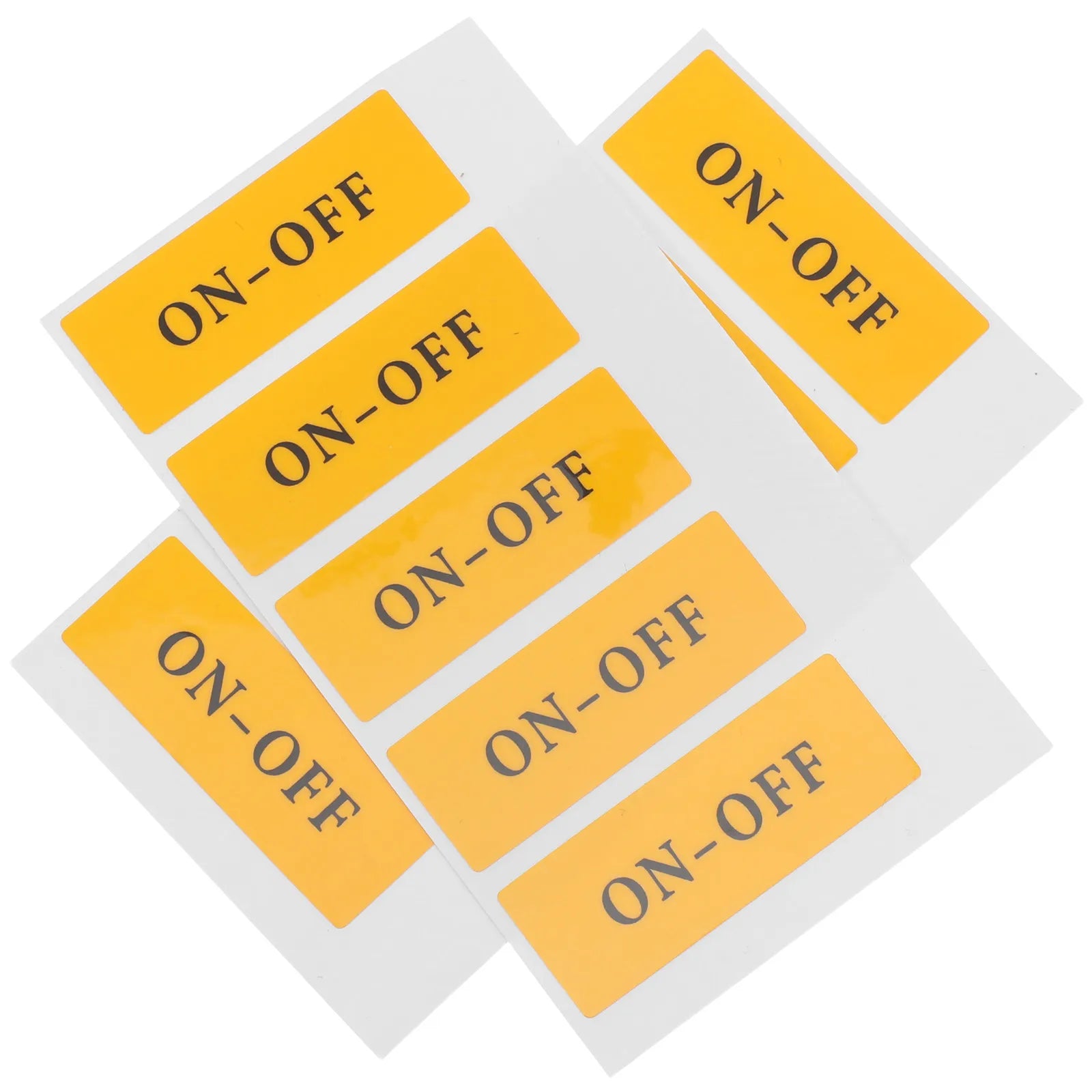 10Pcs Switch Power Label Stickers on Off Symbols Self Adhesive Light Switch Decals Appliance Office Equipment Identification Qme
