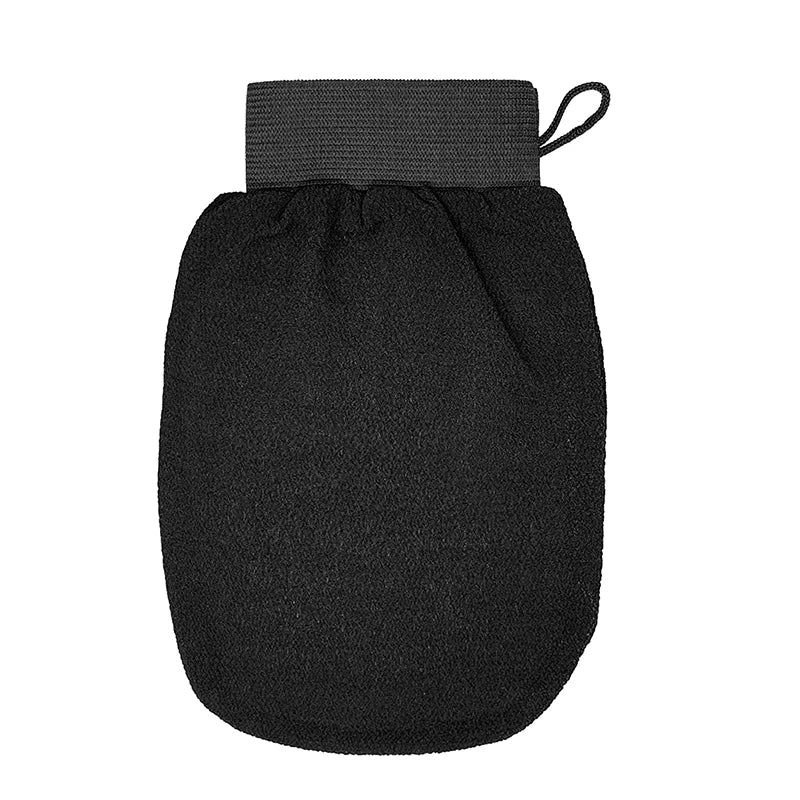 Moroccan Shower Exfoliating Glove Hammam Bath Body Cleaning Scrub Qme Black