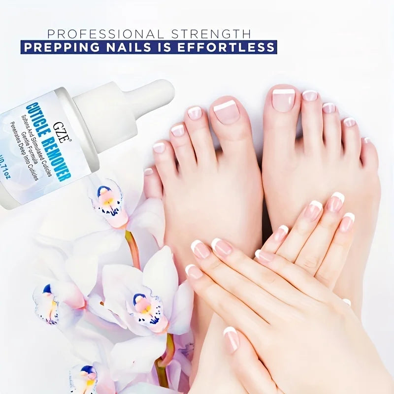 GZE Cuticle Remover Gel with Cuticle Pusher, For Trimming and Softening Cuticles, Nail Care Tool for Salon-Quality Results Qme