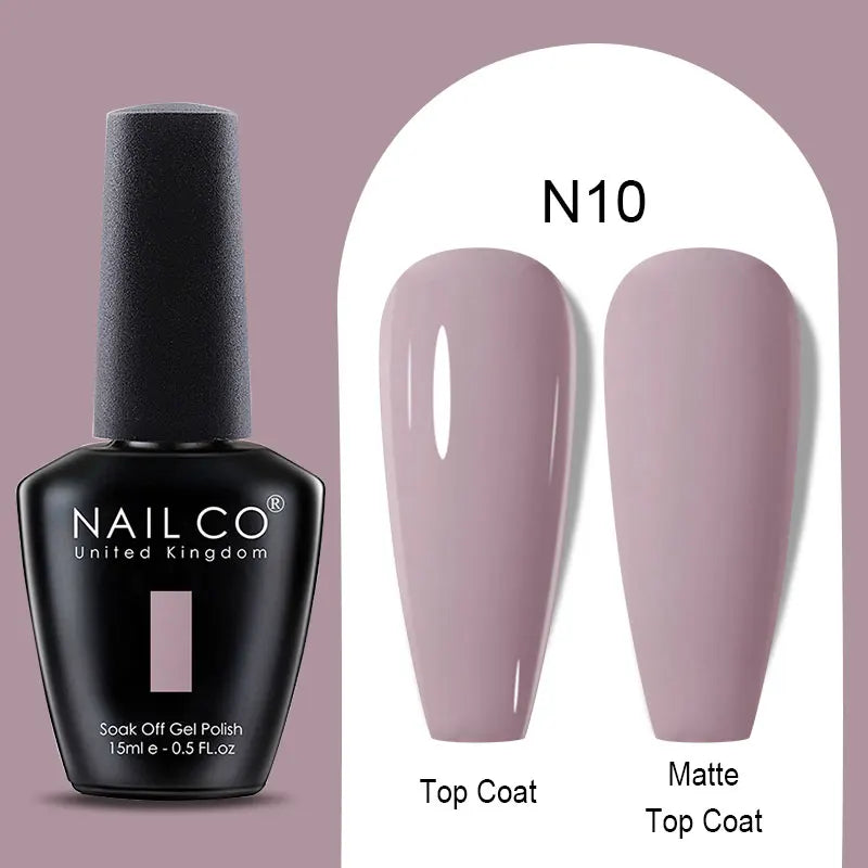 NAILCO Winter Red Gel Nail Polish Semi Permanent Soak Off Varnishes