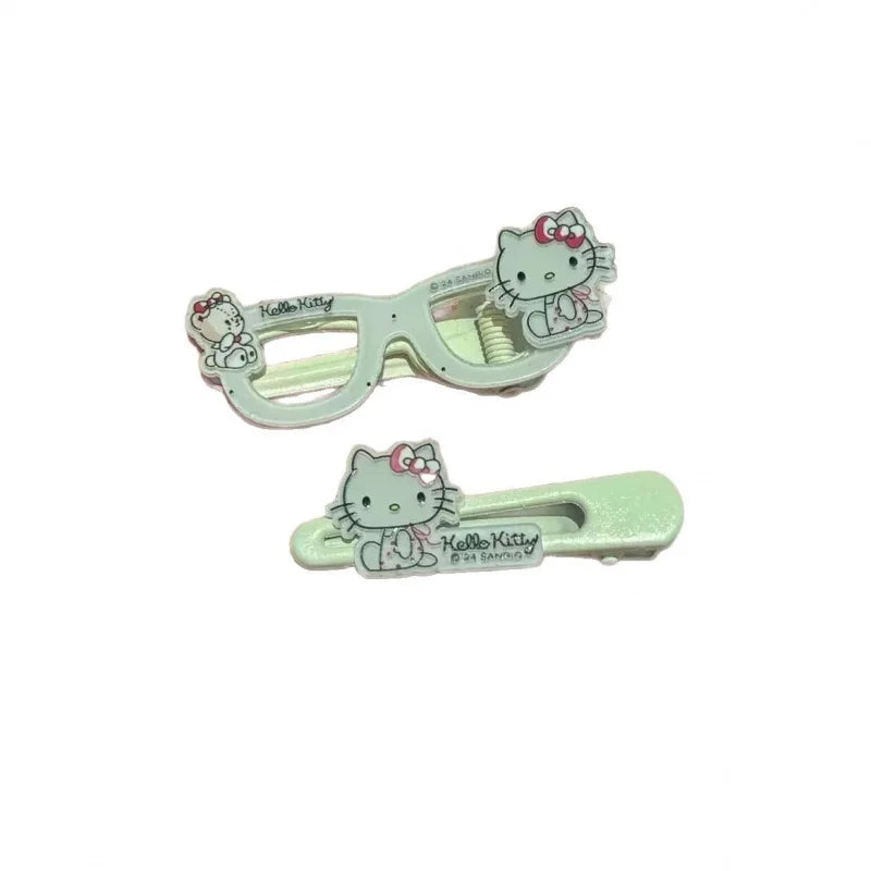 Hello Kitty Cartoon Hair Clips Cute Hair Accessories for Students Versatile Hair Clips and Headpieces Qme
