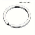 10/20/40pcs Split Key Rings Keyrings, Key Rings Bulk, Flat Keychain Ring Split Key Ring For Home Car Keys Bag Hanging Accessori Qme 10pcs