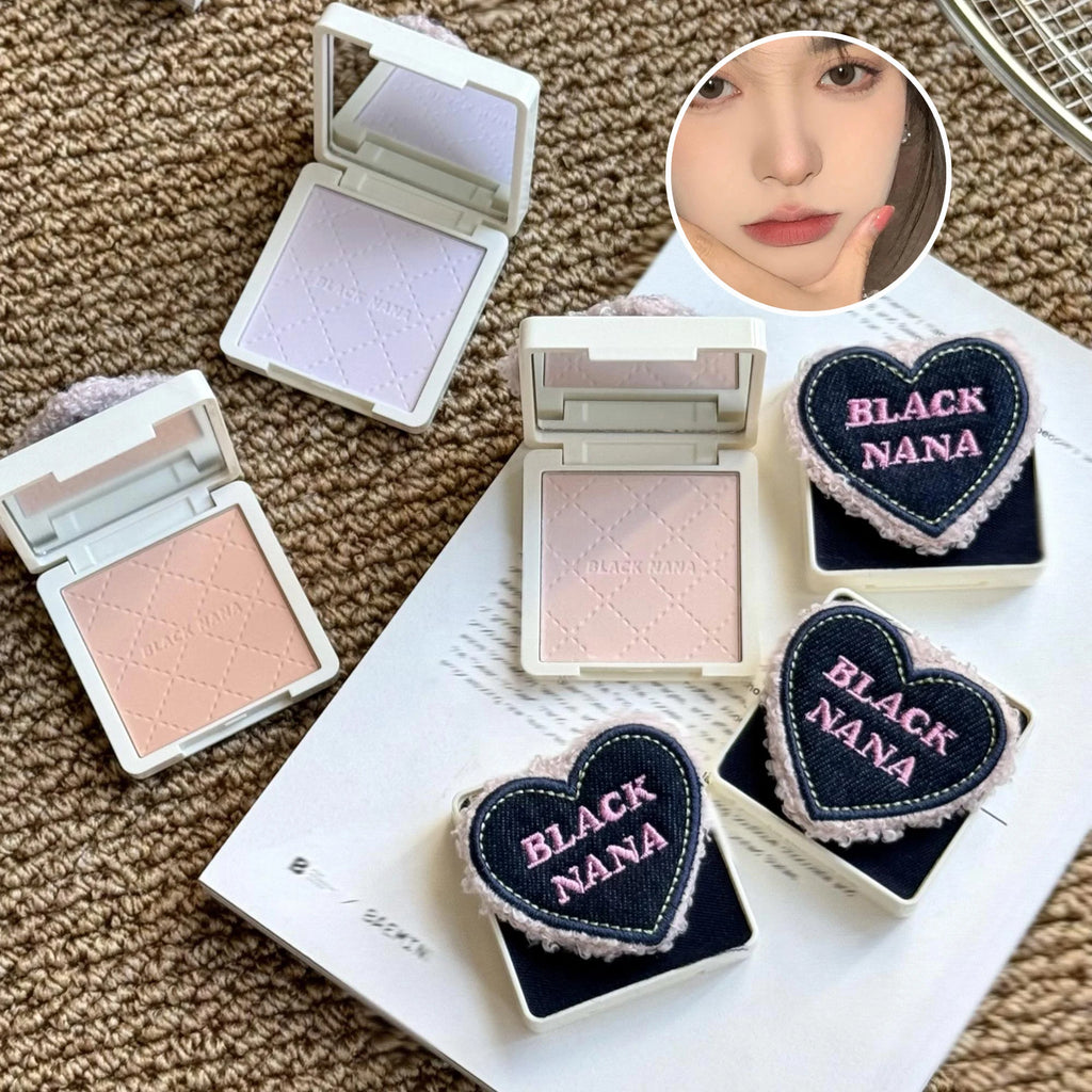 BLACKNANA Denim Air Lock Makeup Powder Makeup-setting Long-lasting Qme