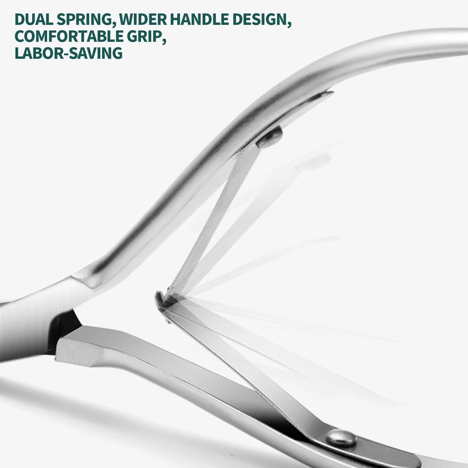Nailpop Professional Nail Cuticle Trimmer Pusher Ergonomic Stainless Qme