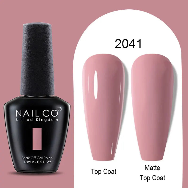 NAILCO Winter Red Gel Nail Polish Semi Permanent Soak Off Varnishes