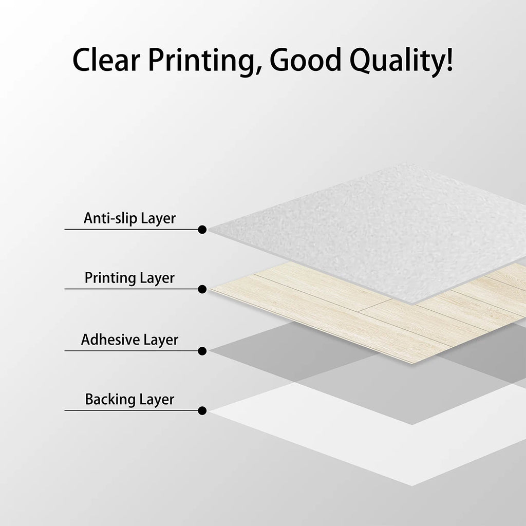 Self-adhesive Waterproof Solid Floor Stickers Suitable Living Rooms Qme