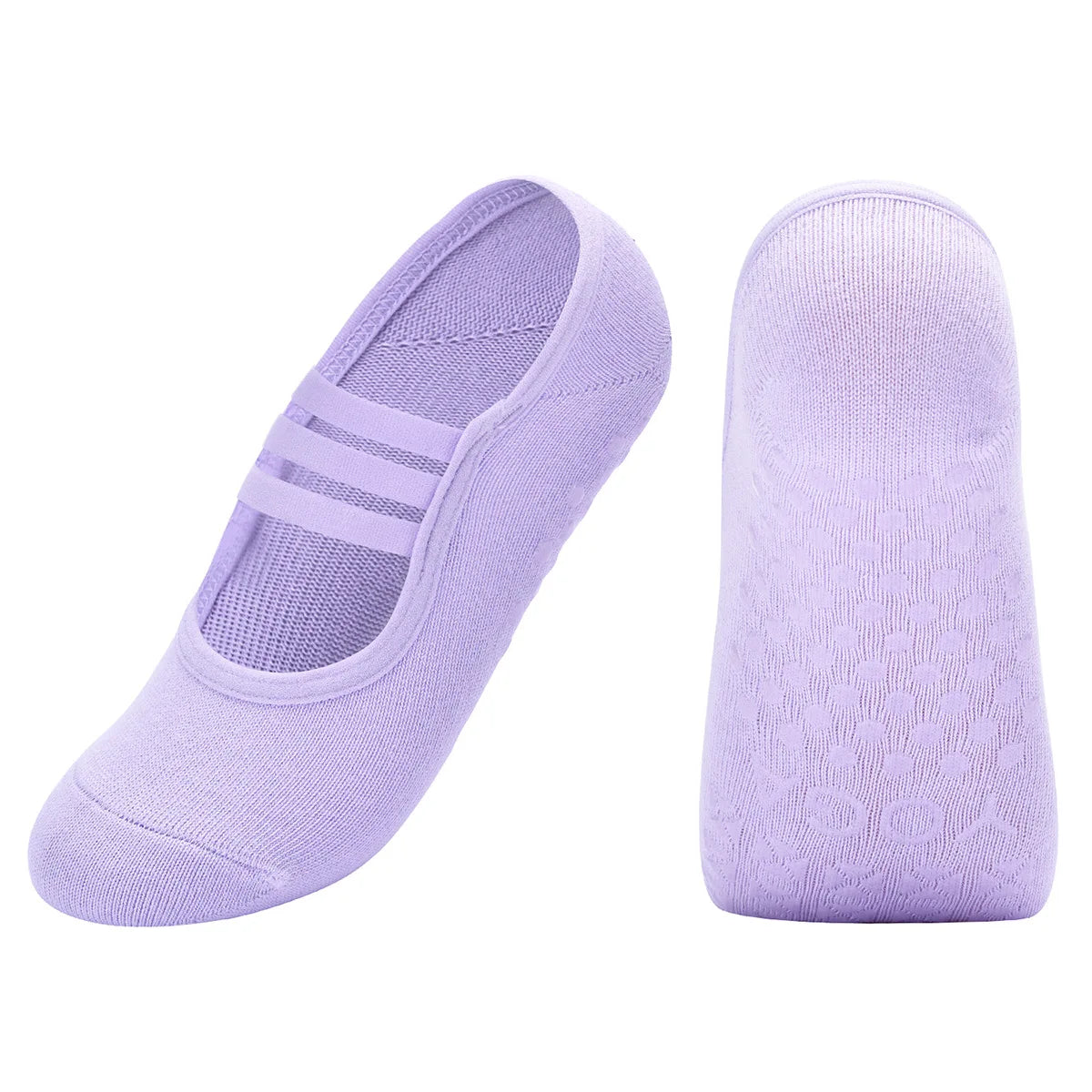 Button Silicone Non-slip Yoga Socks for Female Floor Pilates Socks Backless Breathable Cotton Indoor Fitness Dance Sports Socks Qme g One Size
