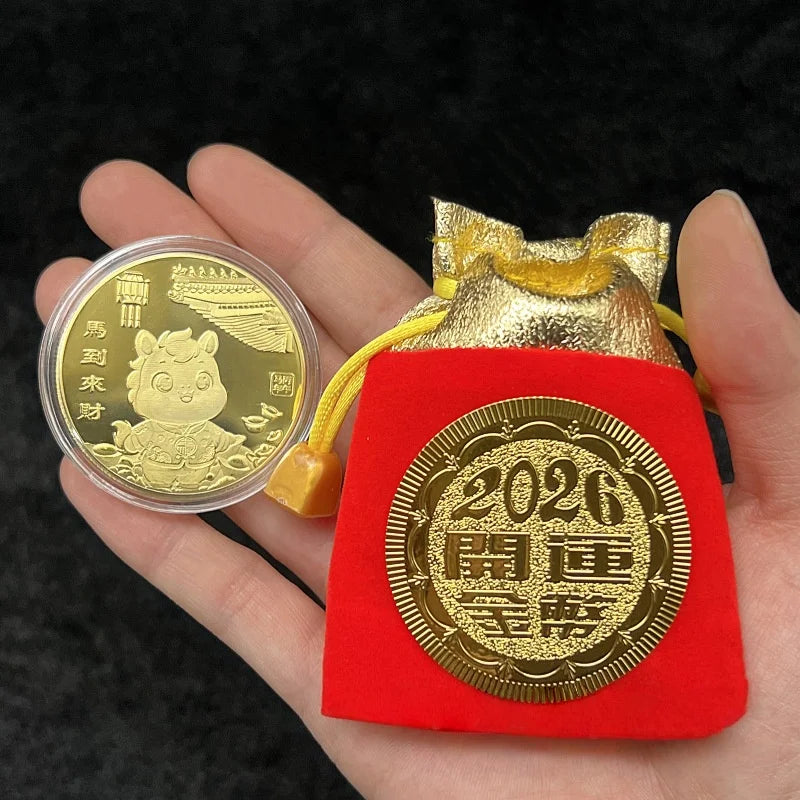 2026 Year Horse Lucky Zodiac Medal Event Souvenir Metal Craft Qme A10
