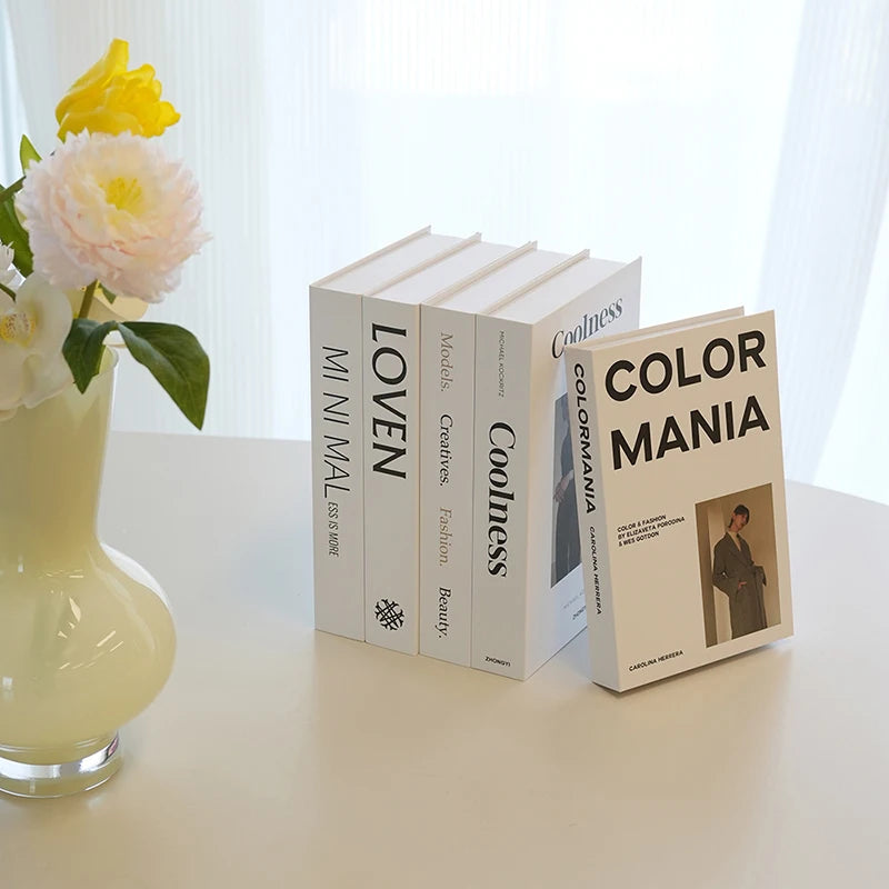 Fashion Fake Books Decoration Luxury Decorative Book Living Room Qme