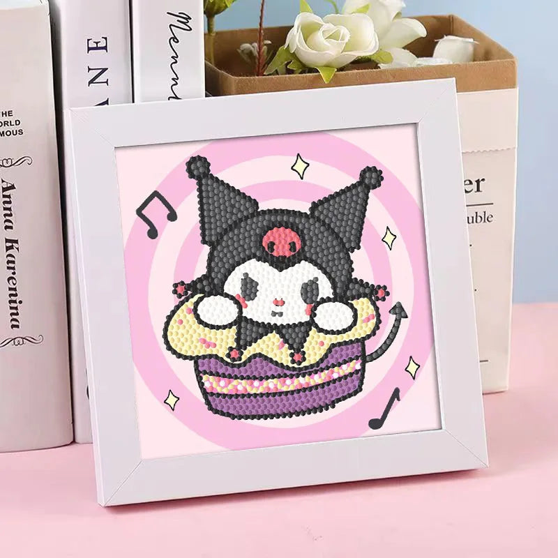 Hello Kitty Kuromi Diamond Painting DIY Craft Frame Cartoon Students